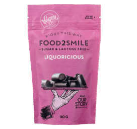 FOOD2SMILE Liquoricious suhkruvaba lagritsakommid, 85g