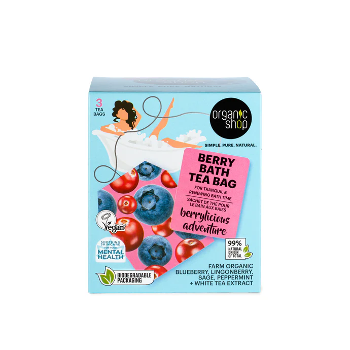ORGANIC SHOP Vannitee Berry Bath Tea Bag, 3*50g
