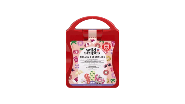 WILD STRIPES Travel Essentials esmaabikomplekt reisimiseks