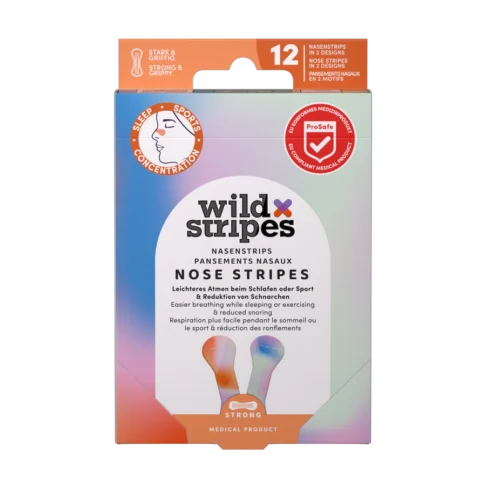 WILD STRIPES Sunrise ninaplaastrid parema hingamise ja rahulikuma une jaoks, 20 tk
