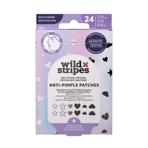 WILD STRIPES Holo Clear Anti-Pimple plaastrid salitsüülhappega, 20tk