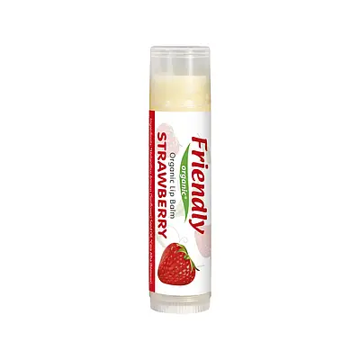 FRIENDLY ORGANIC Huulepalsam Strawberry, 4.25g
