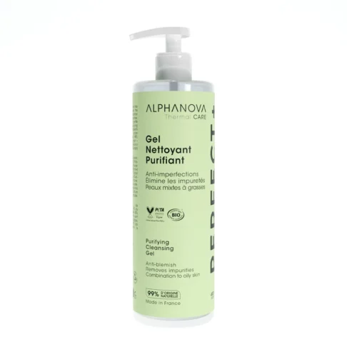 ALPHANOVA Perfect+ Puhastav geel rasusele nahale merevaikhappe ja tsink PCA'ga, 400ml