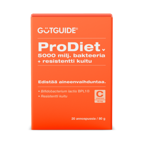 GÜTGUIDE Prodiet 5000 bakt +kiud mikrobioomi toetav toidulisand kaalulangetuseks, 20tk