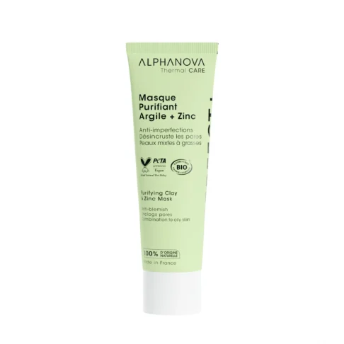 ALPHANOVA Perfect+ Puhastav savi- ja tsingimask rasusele nahale, 50 ml