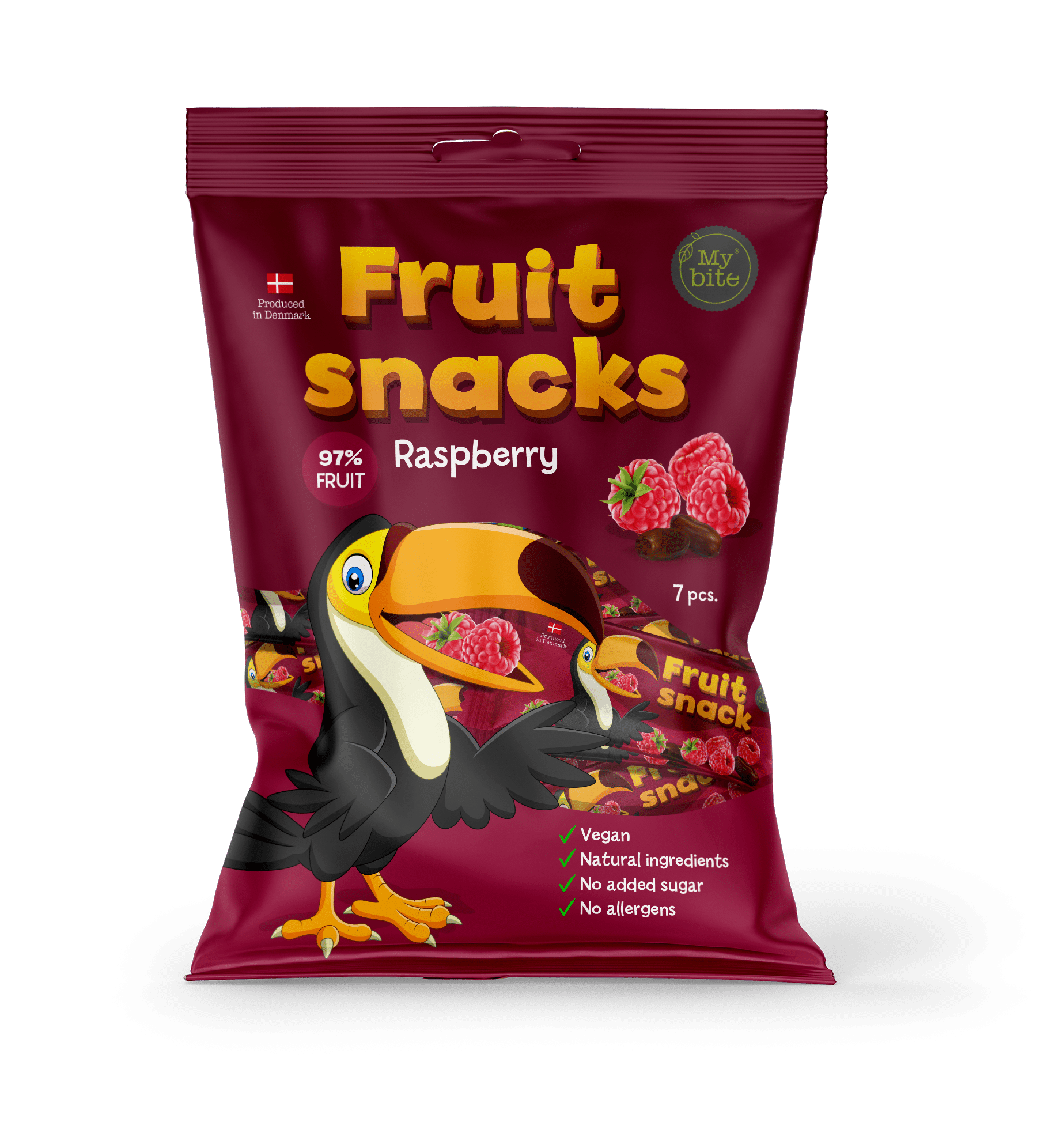 MYBITE Vaarika puuviljasnäkid, 100g