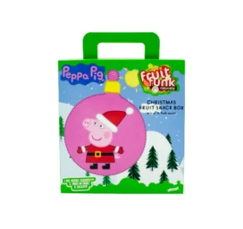 FRUITFUNK Jõulukarp 100% naturaalsed puuviljasnäkid, Põrsas Peppa