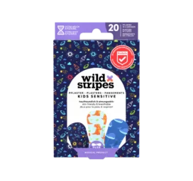 WILD STRIPES Kids Space lõbusad ja nahasõbralikud plaastrid tundlikule nahale, 20tk
