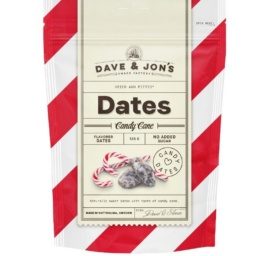 Dave & Jon's maitsestatud datlid "Candy Cane", 125g