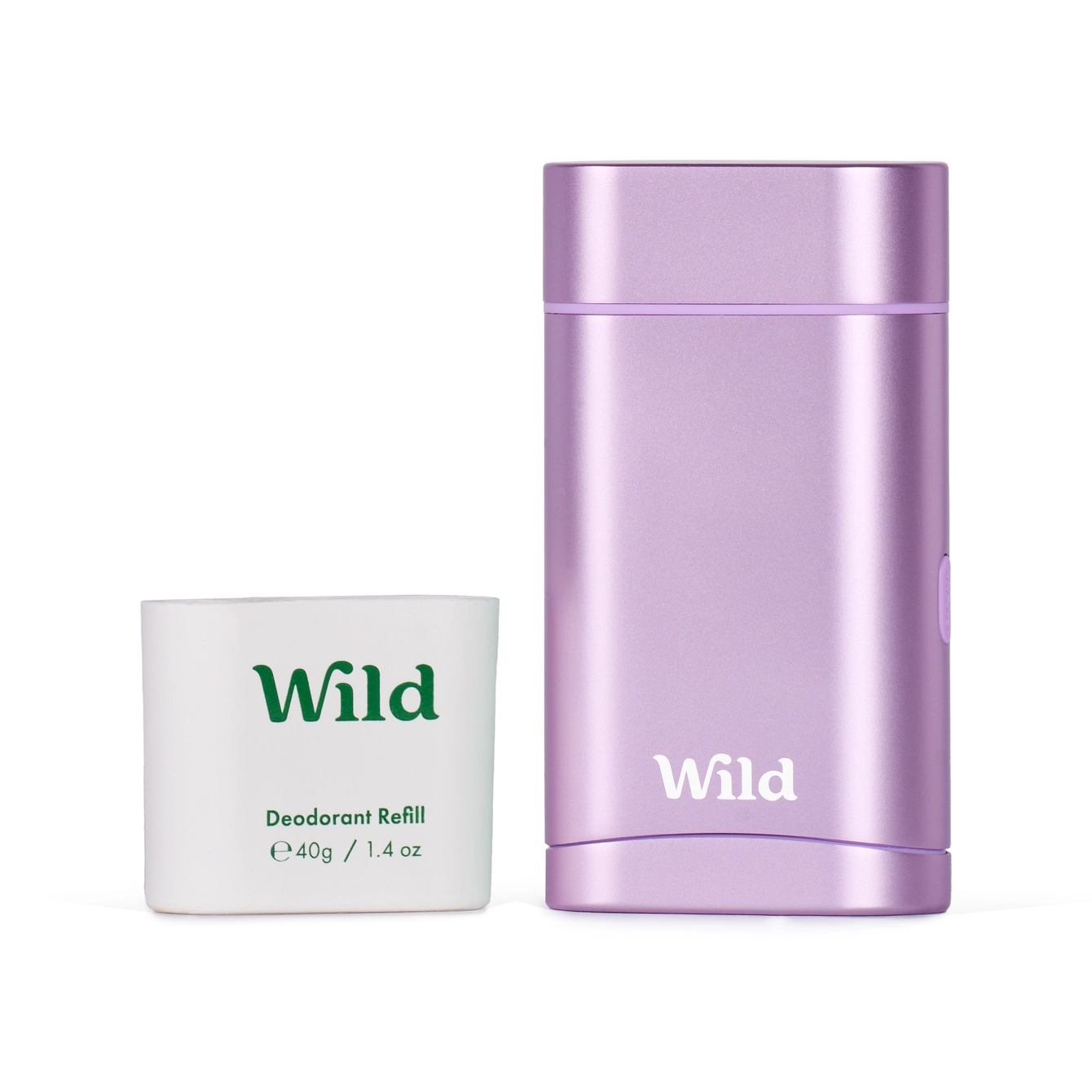 WILD Pulkdeodorant koos ümbrisega Coconut & Vanilla Purple Case, 40g