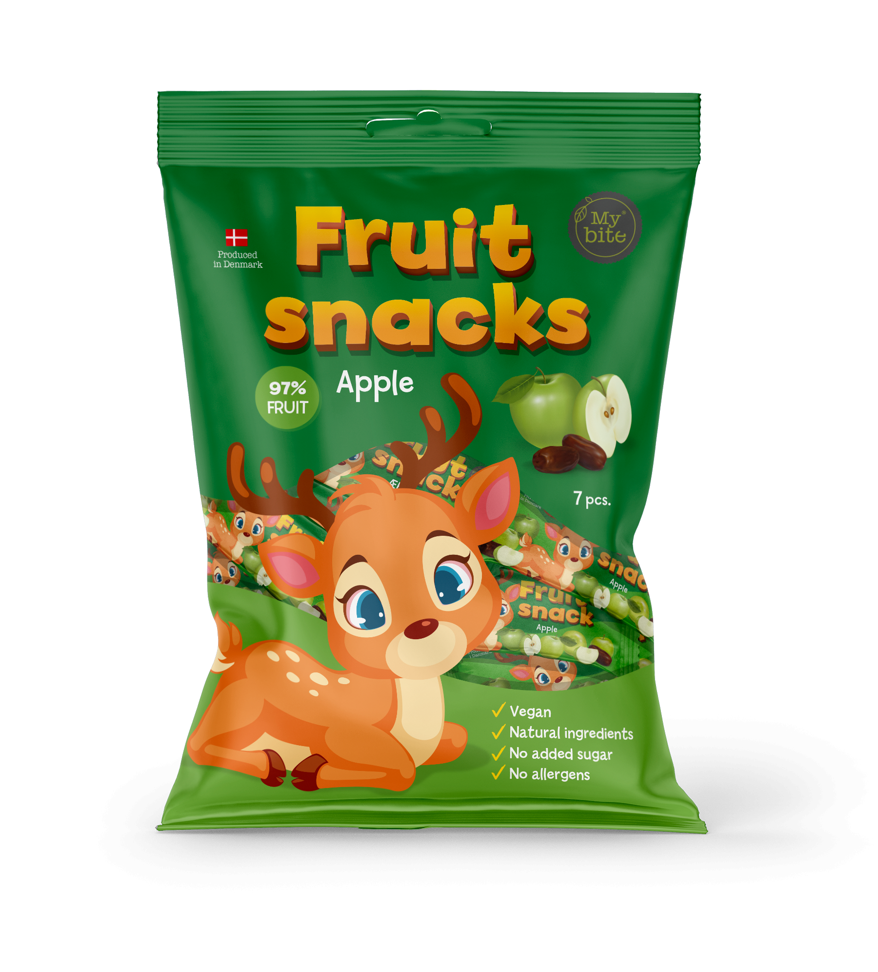 MYBITE Fruite snack õunamaitseline batoon, 100g