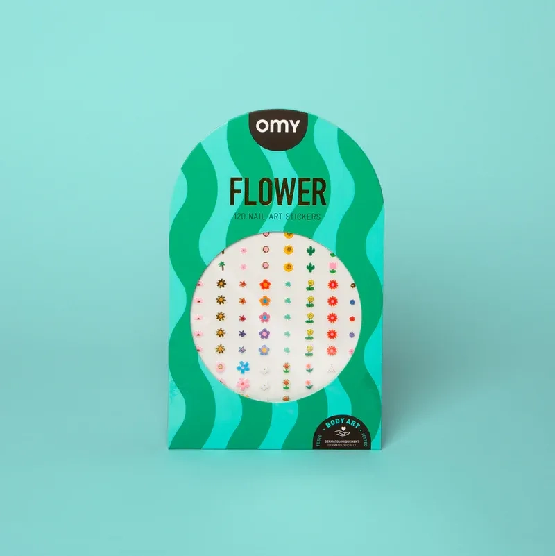 OMY küünekleebised lastele FLOWER, 120tk - Pilt 10