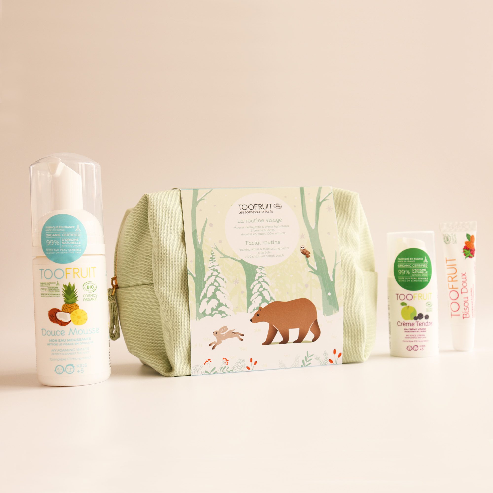 TOOFRUIT Jõulukomplekt Facial Routine näopesuvahu, kehakreemi ja huulepalsamiga - Image 7