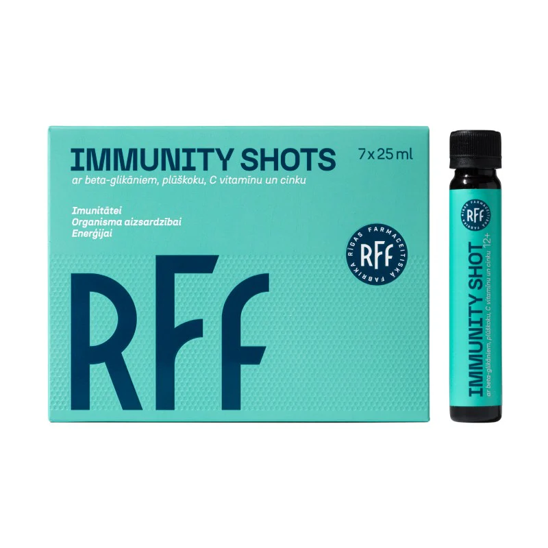 RFF Immunity Shots igapäevane tugi immuunsüsteemile, 7 x 25ml