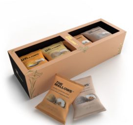 THE MALLOWS Summer edition karamelliga täidetud vahukommid, 8tk