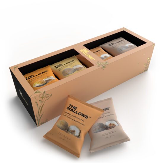 THE MALLOWS Summer edition karamelliga täidetud vahukommid, 8tk