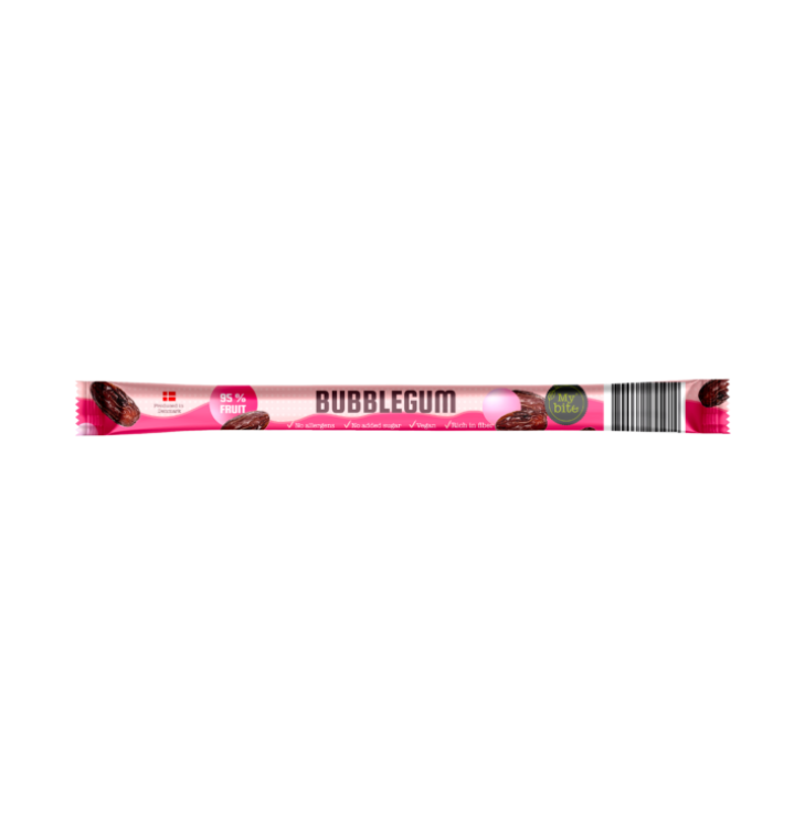 MYBITE Mullinätsumaitseline puuviljapulk Bubblegum, 30g