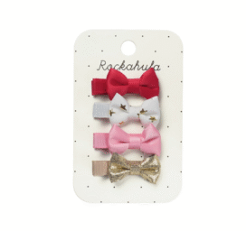 ROCKAHULA Festival mini bow juuksklambrid, 4 tk