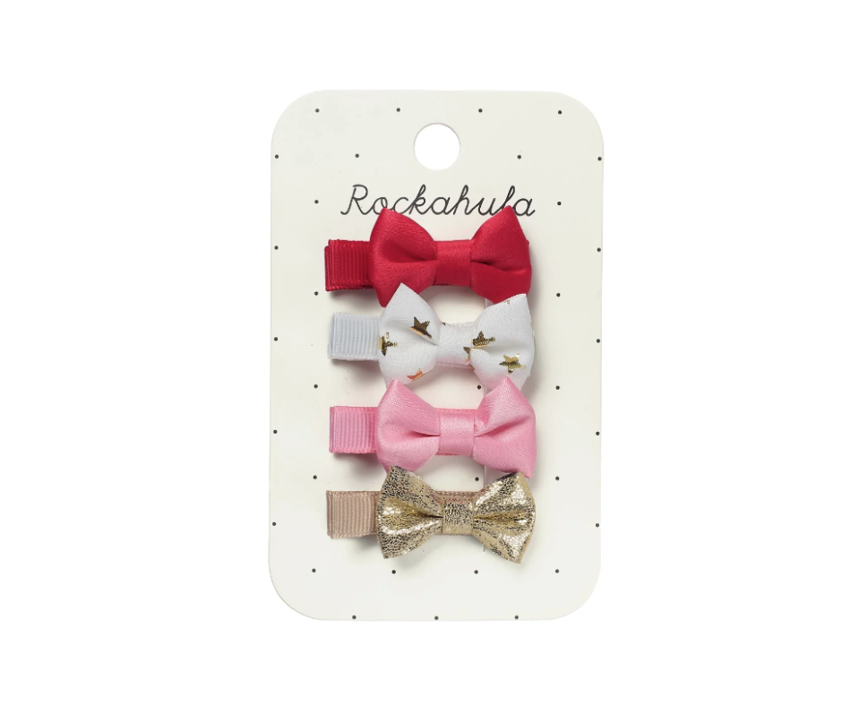 ROCKAHULA Festival mini bow juuksklambrid, 4 tk
