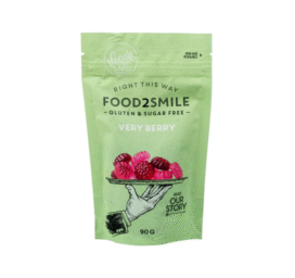 FOOD2SMILE Very Berry suhkruvabad kummikommid, 85g