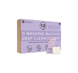 COSMEAU Pesumasina süvapuhastustabletid eemaldavad mustuse, lubjakivi ja ebameeldivad lõhnad, 12tk