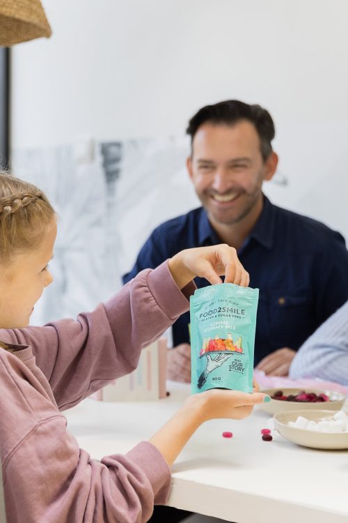 FOOD2SMILE Suhkruvabad kummikommid Gimme Gummy mix, 90g - Image 2