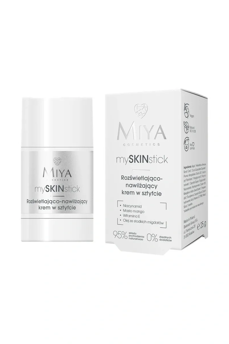 MIYA mySKINstick Loomuliku kumaga niisutav glow näokreem, 25g