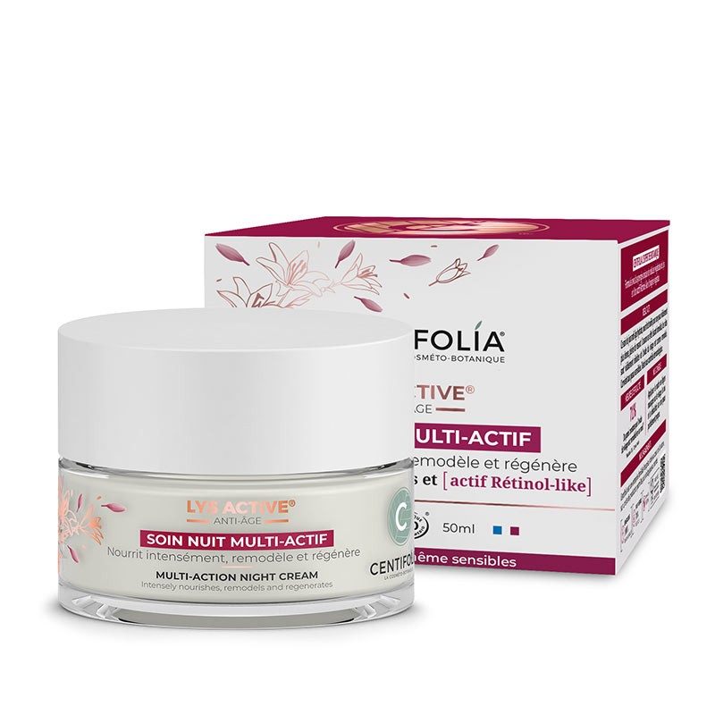 CENTIFOLIA Lys Active® mitmetoimeline öökreem aitab vähendada nähtavaid vananemismärke, 50 ml