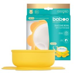 BABOO® Tugeva iminapaga kollane silikoonkauss, 6+ kuud