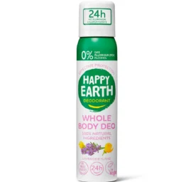 Happy Earth 100% nautraalne ja nahasõbralik deodorant tervele kehale Lavendel, 100ml
