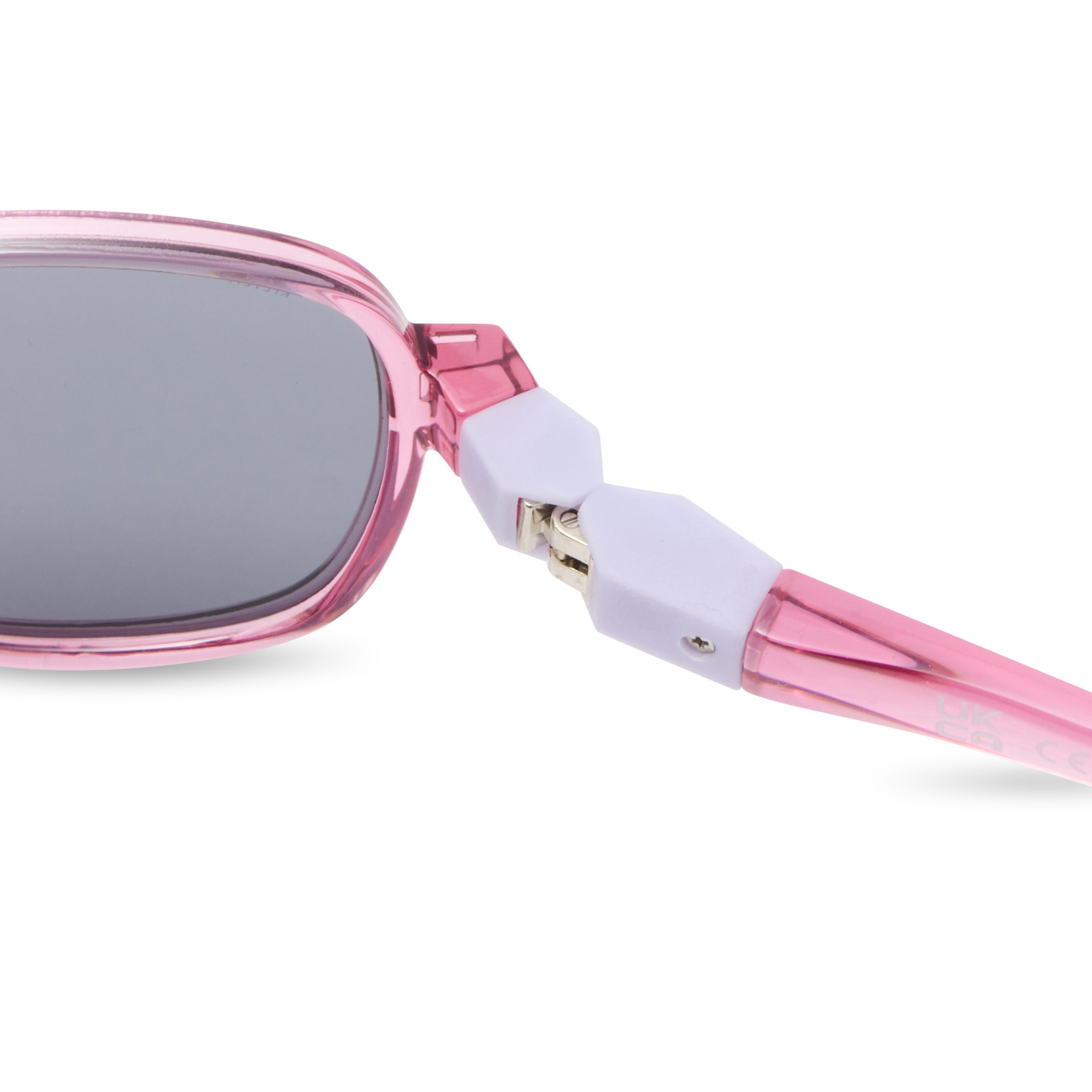 KIETLA URBAN laste kandilised polariseeritud 180° painduvate sangadega kõrge UVA/UVB kaitsega päikeseprillid lastele vanuses 4–7 aastat, FUSCHIA LAVENDEL - Image 5