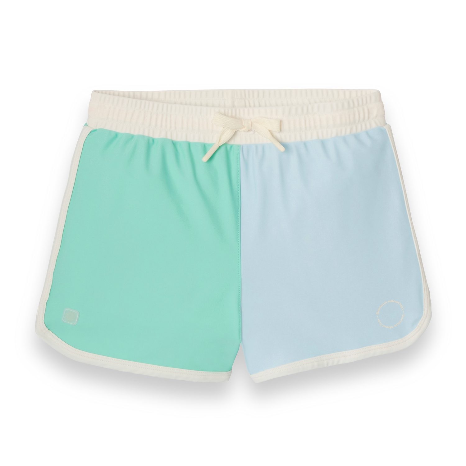 KIETLA ICONIC Ujumispüksid UPF 50+ päikesekaitsekanga ja UV-sensoriga 8-10 aastasele, GREEN BLUE - Pilt 10