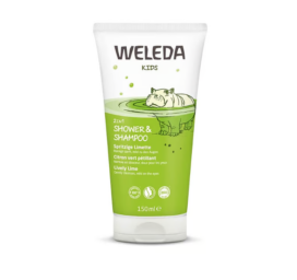 WELEDA Laste õrn šampoon-dušikreem Laim, 150ml