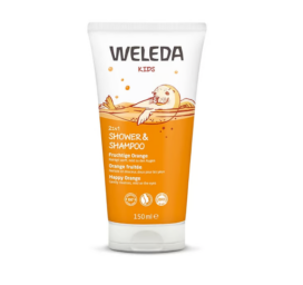 WELEDA Laste õrn šampoon-dušikreem Apelsin, 150ml