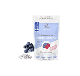 HAPPY TEETH Ksülitooliga metsamarjamaitselised hambakommid, 170tk