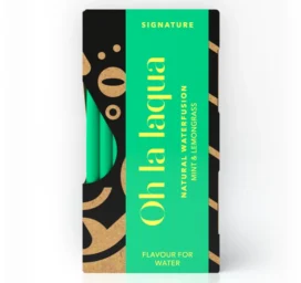 OH LA LAQUA Maitseveeessents ilma suhkru ja magusaineta Piparmünt & Sidrunhein, 10tk