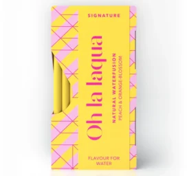 OH LA LAQUA Maitseveeessents ilma suhkru ja magusaineta Virsiku ja apelsiniõie, 10tk