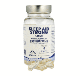 NORDAID Läbipaistvad Sleep Aid vedelkapslid melatoniin 1.95mg, 60tk