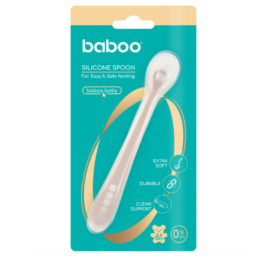 BABOO silikoonist lusikas Au Naturale, 6+ kuud