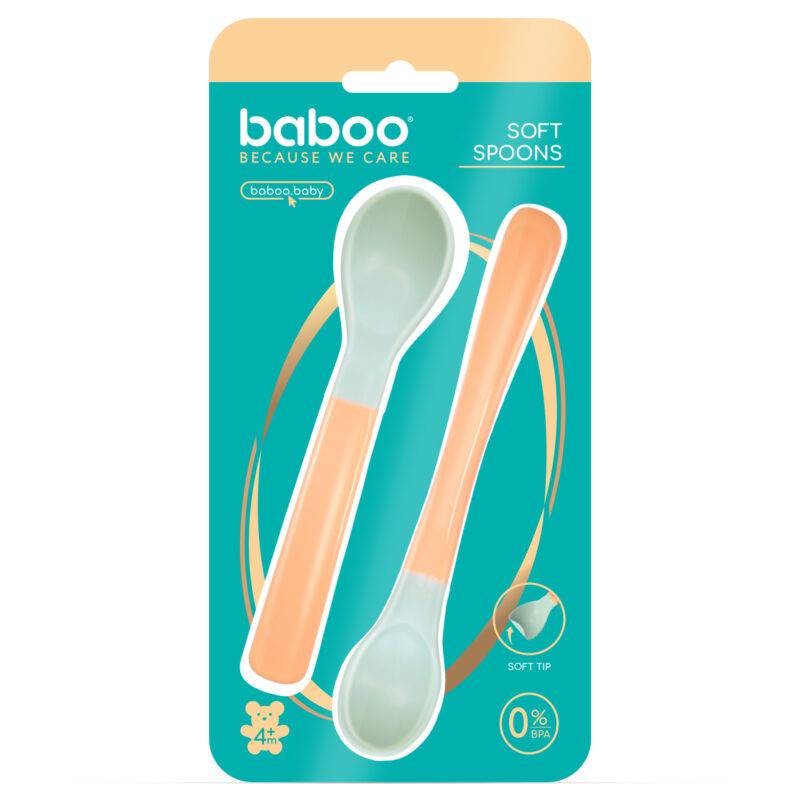 BABOO pehme otsaga lusikad Peachy Keen 4+ kuud, 2tk - Image 4