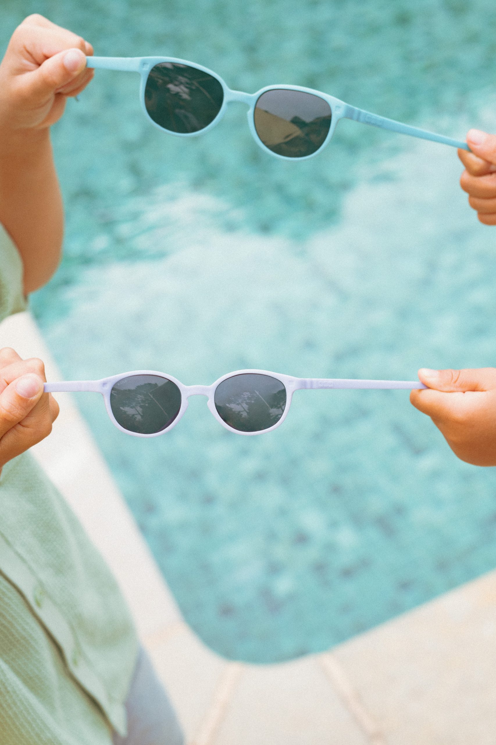 KIETLA Wazz kruvideta ja 100% purunematu raamiga, kõrge 3-kategooria kaitsega päikeseprillid lastele 1-2 aastat, toon LAVENDEL - Image 7