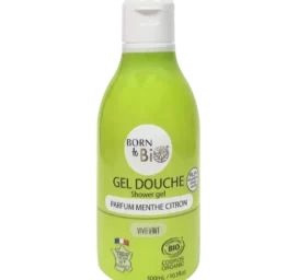 BORN TO BIO Orgaanilise mündi ja sidruni lõhnaline nahka niisutav dušigeel, 300 ml