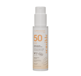 ALPHANOVA Sensitiv+ lõhnavaba orgaaniline päikesekaitsesprei SPF 50+ tundlikule ja reaktiivsele nahale, 100 g