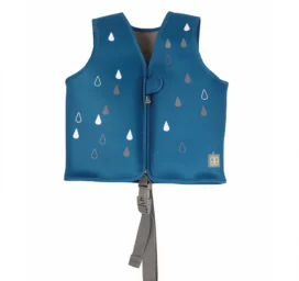 BBLUV Näj SPF50 eemaldatavate toetusplaatidega ujumisvest lastele toon Navy, suurus SMALL ehk 1-3 aastat