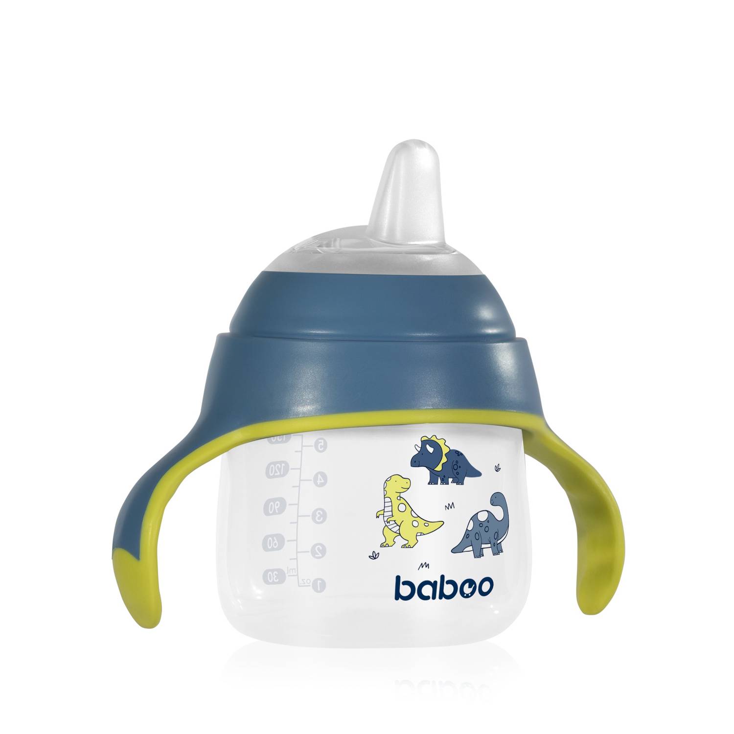 BABOO Silikoontilaga tass Blue Haze 6+ kuud, 150 ml - Pilt 2