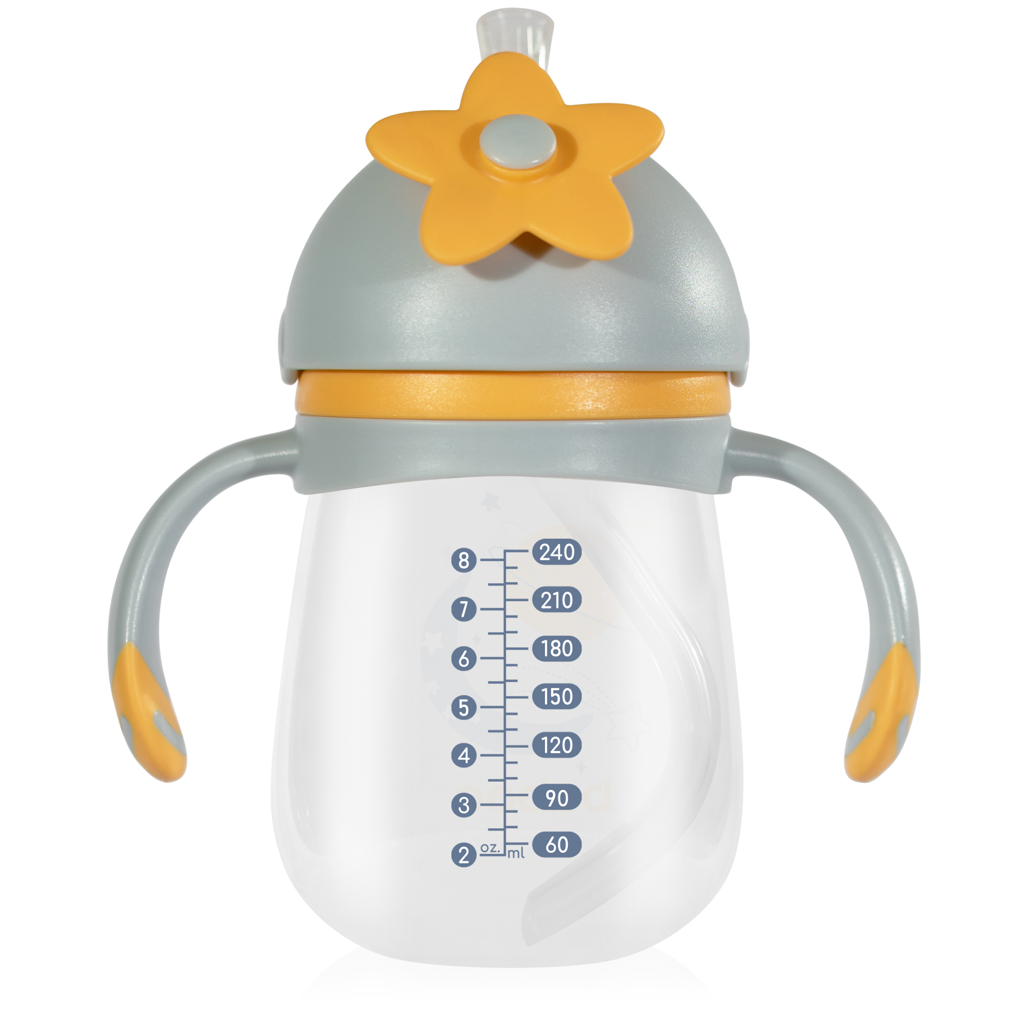 BABOO Joogipudel silikoonkõrrega Blue Haze 9+ kuud, 240ml - Image 5