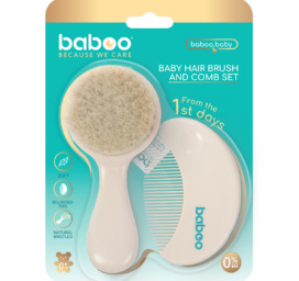 BABOO Beebide kammi- ja harjakomplekt, 0+kuud