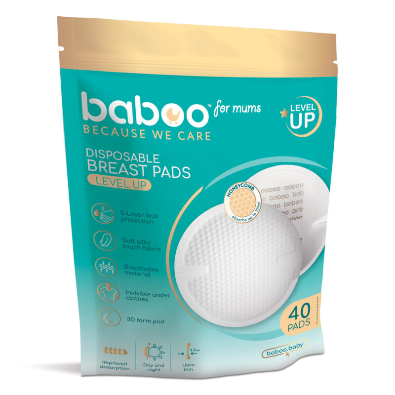 Baboo® Classic ühekordsed rinnapadjad imetamise ajaks, 40 tk
