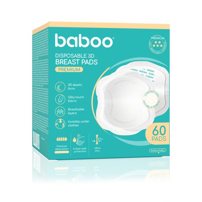 BABOO PREMIUM rinnapadjad imetamise ajaks, 60tk