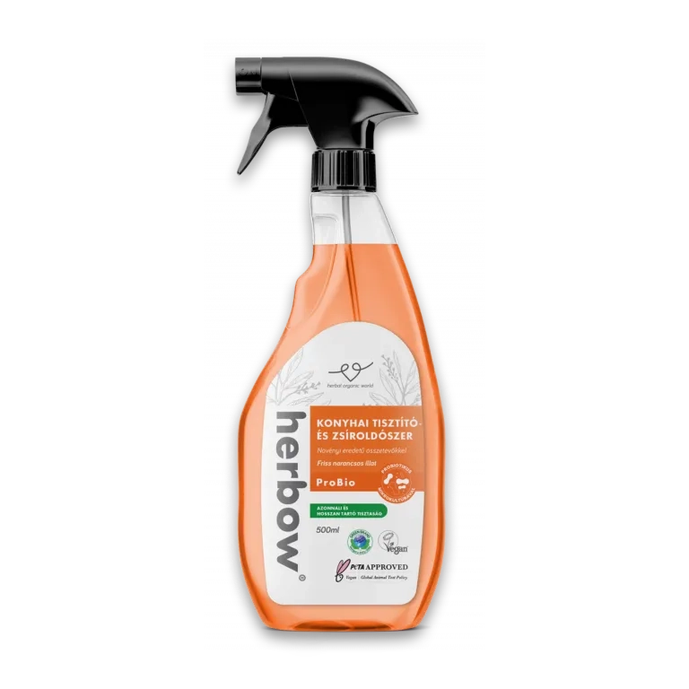 HERBOW Probiootiline köögipuhastus- ja rasvaeemaldusvahend apelsinilõhnaga, 500ml